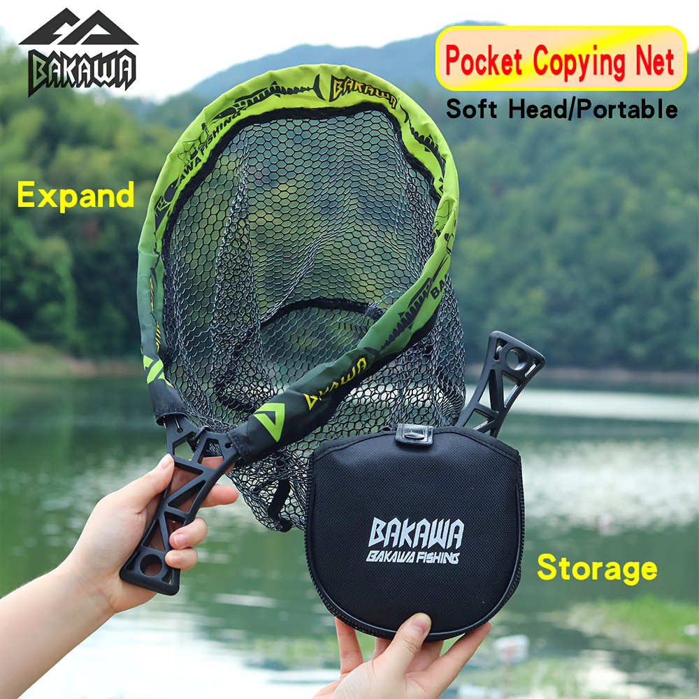 Fish Net Handle - BAKAWA Folding Fishing Net Short Handle