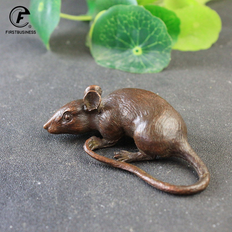 Aquarium Fish Cartoon - Heavy Brass BIG Rat Mouse Figurines