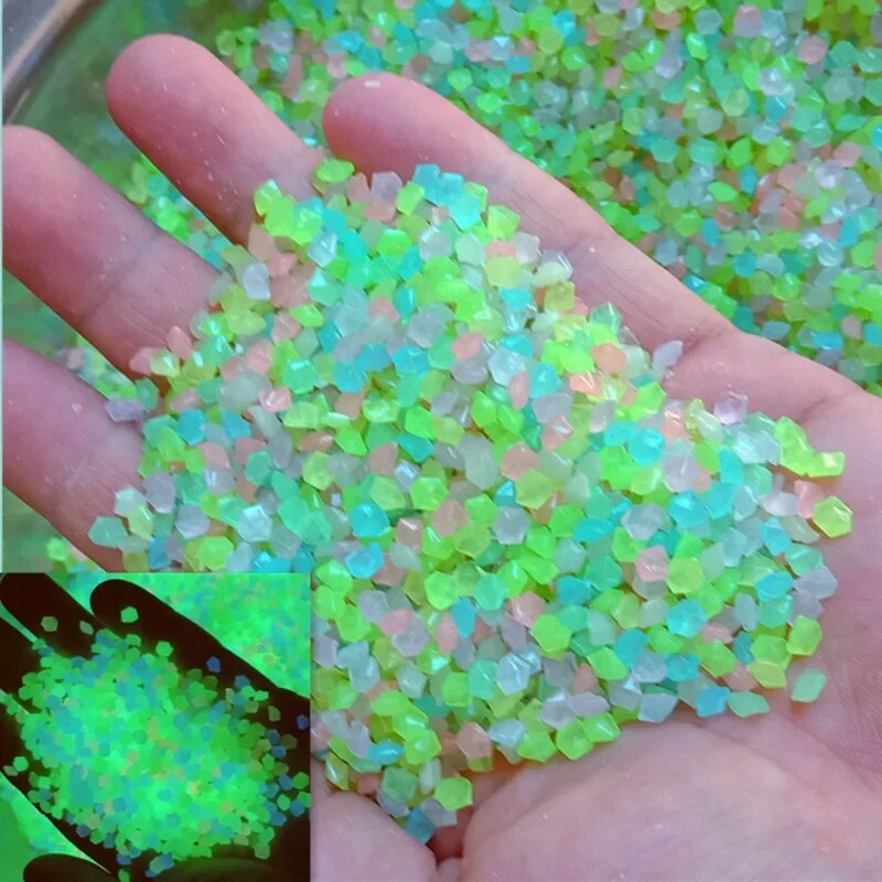 Aquarium Fish Saltwater - 1000pcs 3-5mm Luminous Sand Glow In