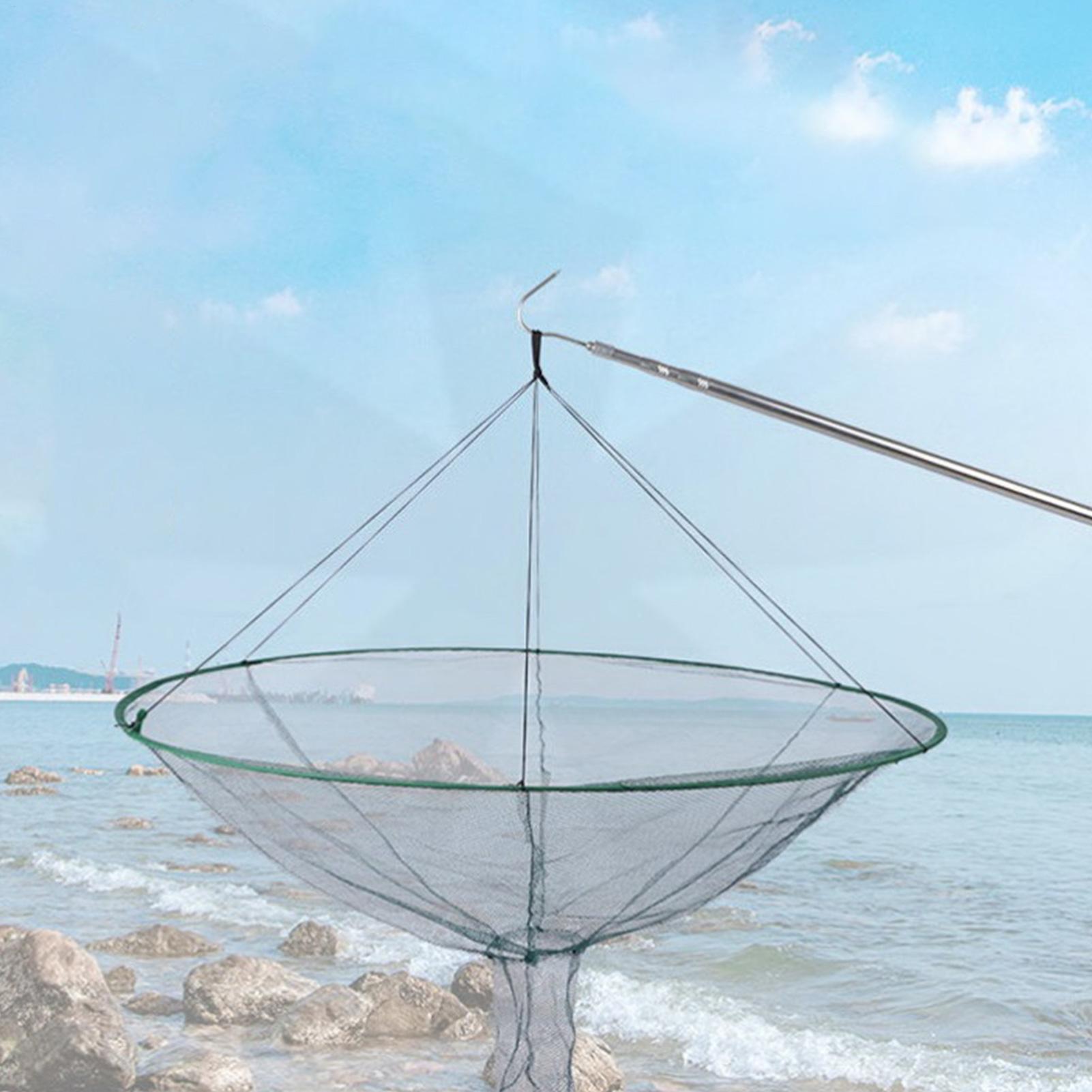 Fish Net Handle - Soft Steel Hoop Pier Fishing Net