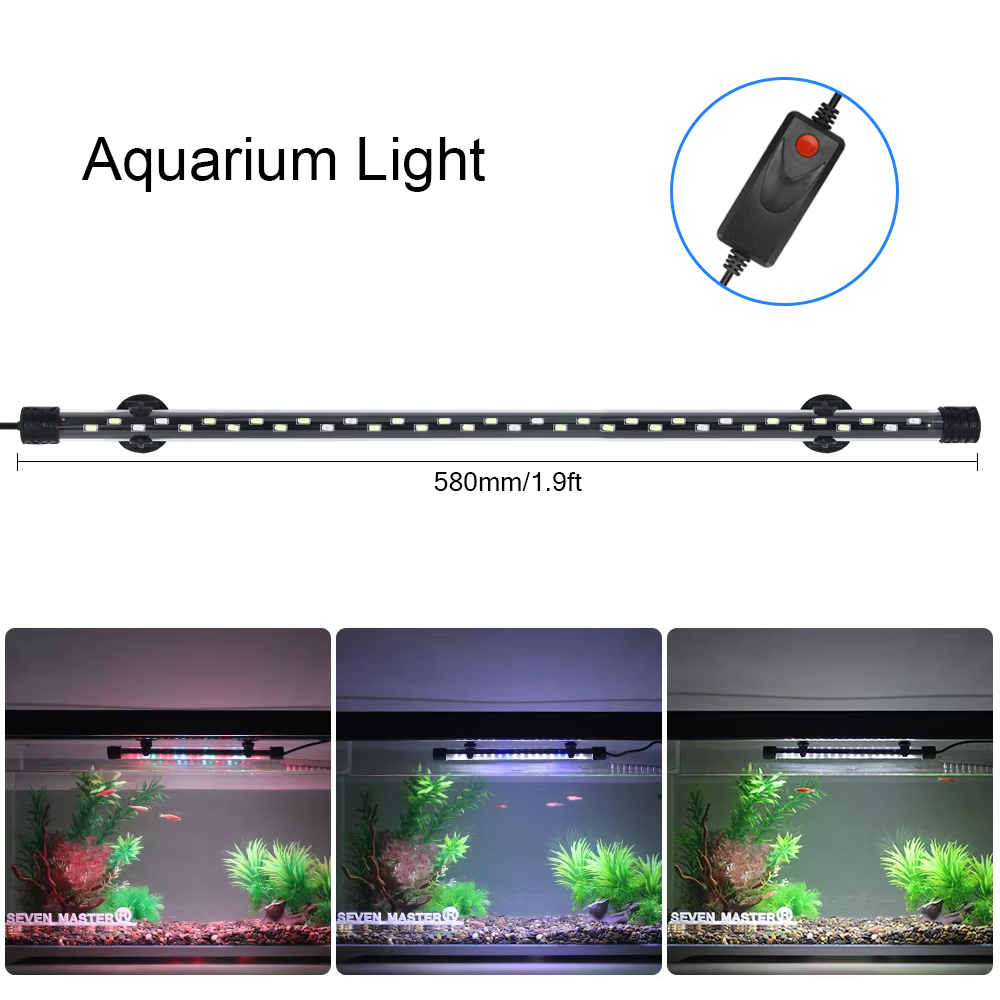 Aquarium Fish Enrichment - 58CM Aquarium Light LED Plant Grow