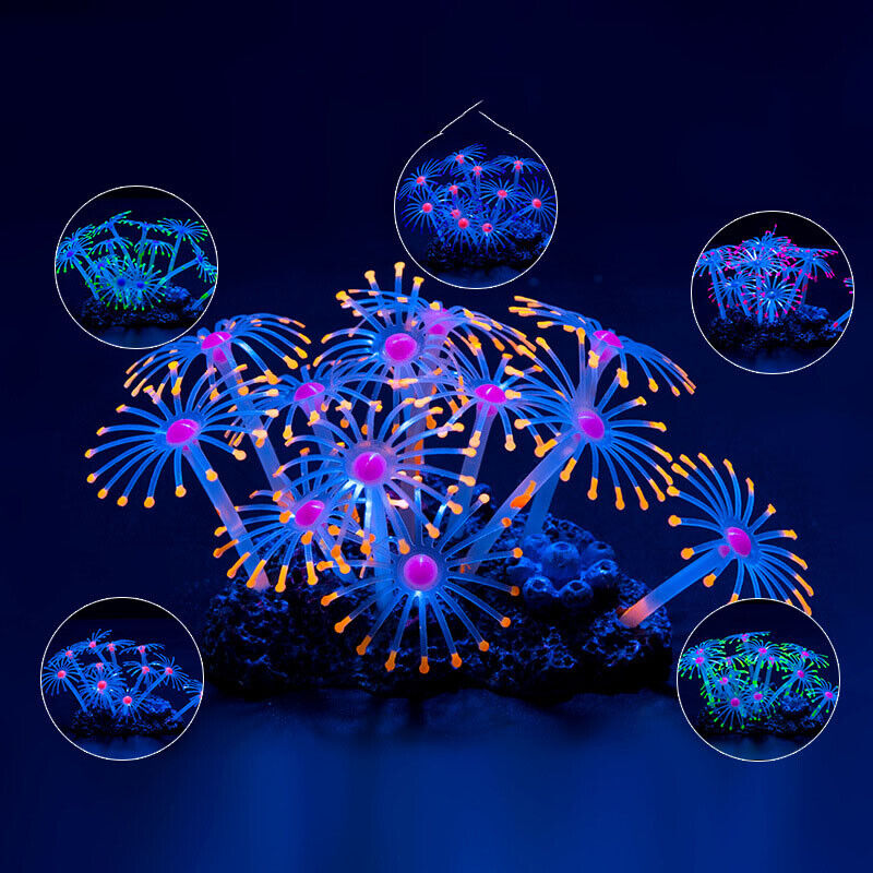 Silicone Glowing Landscape Art - Aquarium Fish Enrichment review and price