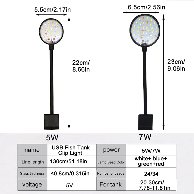 USB Aquarium LED Lamp Fish Tan - Aquarium Fish Enrichment review and price