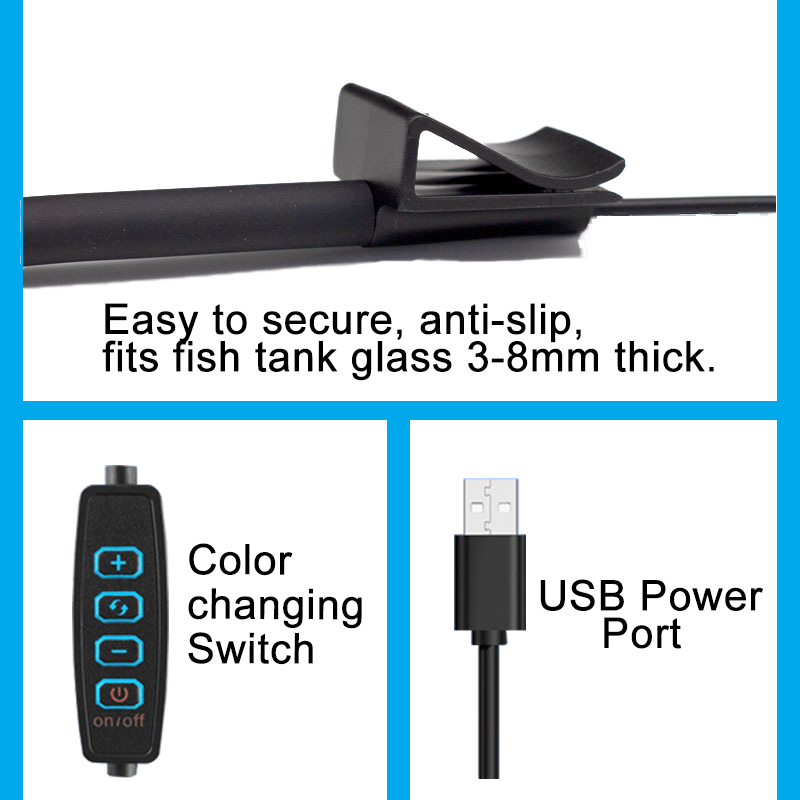 USB Aquarium LED Lamp Fish Tan - Aquarium Fish Enrichment review and price