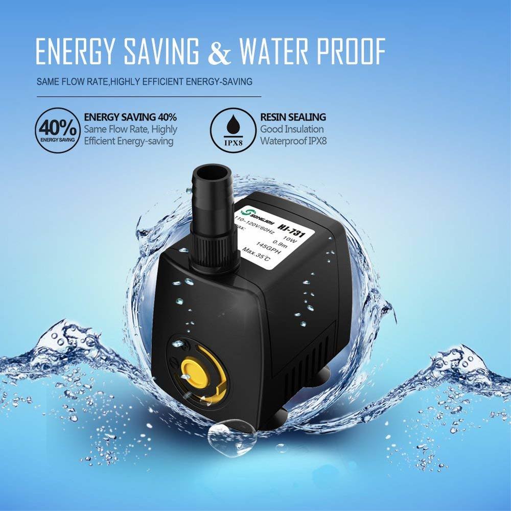 220V 300-800L/h Submersible Wa - Aquarium Fish Rate review and price