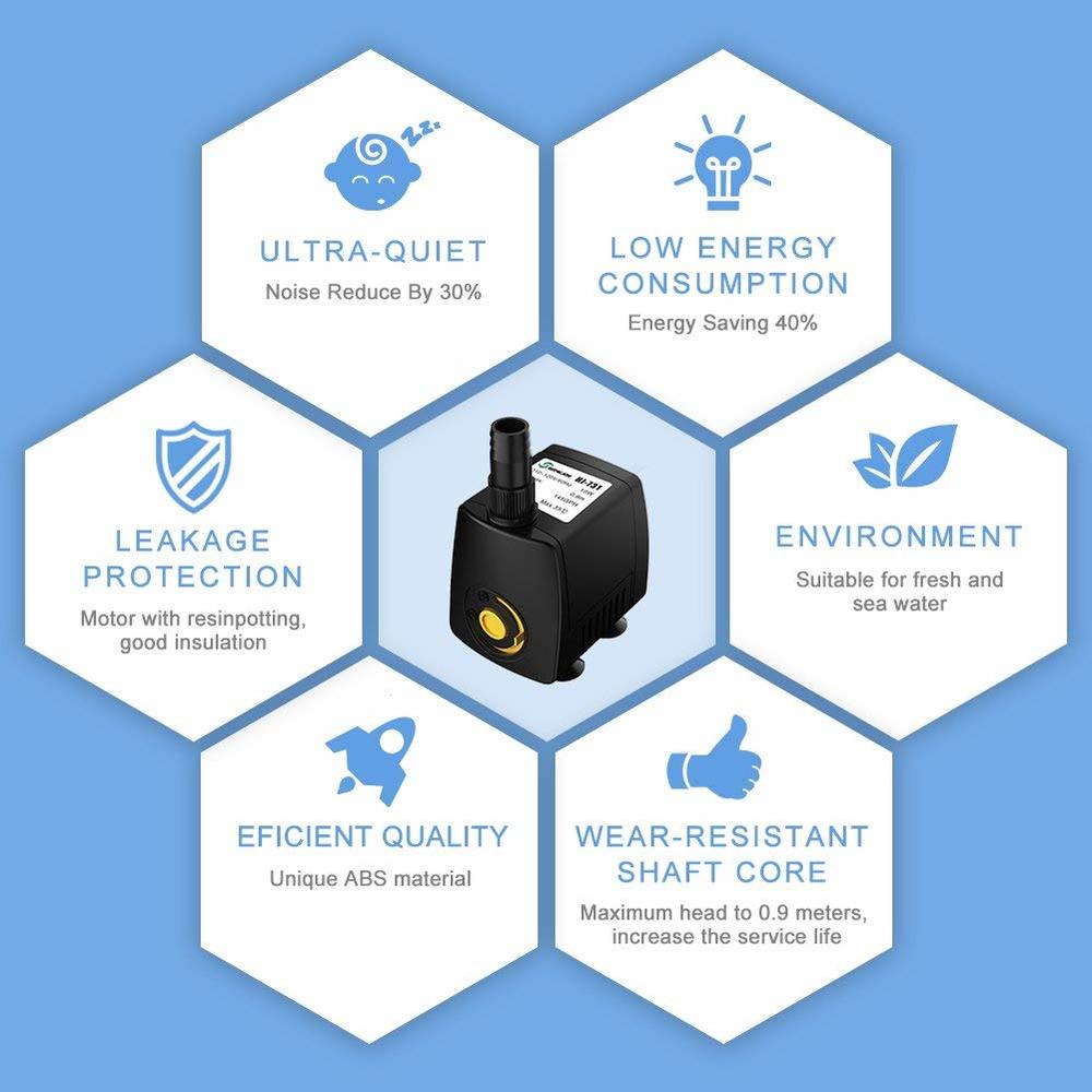 220V 300-800L/h Submersible Wa - Aquarium Fish Rate review and price
