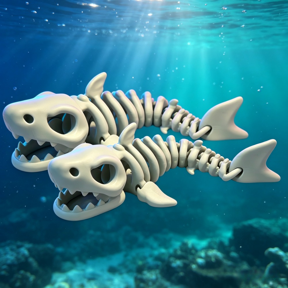 Shark Skeleton Aquarium Decor  - Aquarium Fish Cartoon review and price