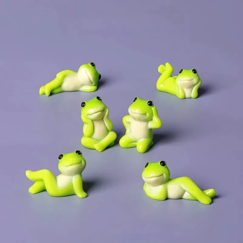 6pcs Cartoon Mini Funny Frog F - Aquarium Fish Cartoon review and price