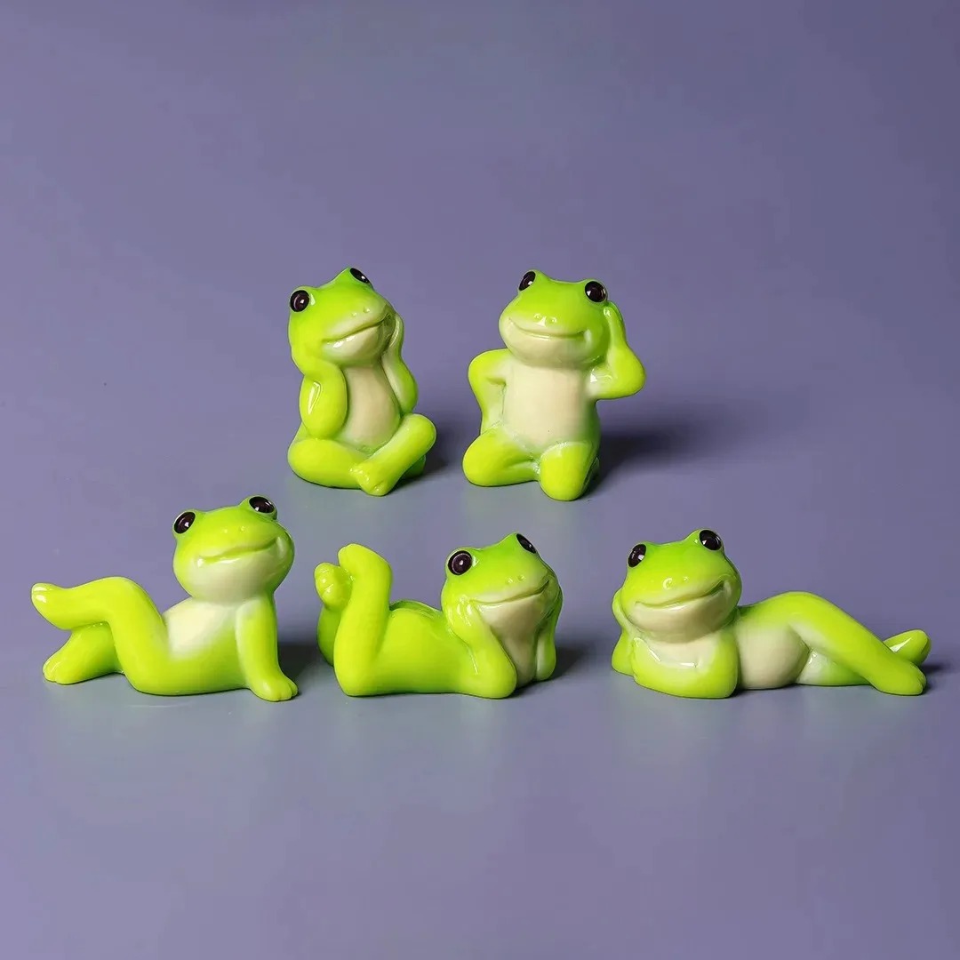 6pcs Cartoon Mini Funny Frog F - Aquarium Fish Cartoon review and price