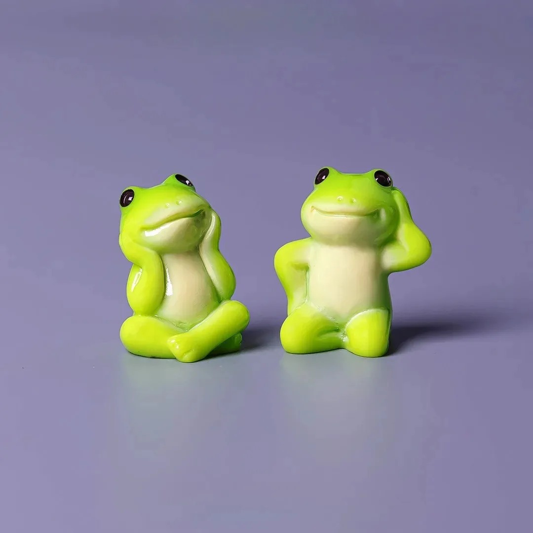 6pcs Cartoon Mini Funny Frog F - Aquarium Fish Cartoon review and price