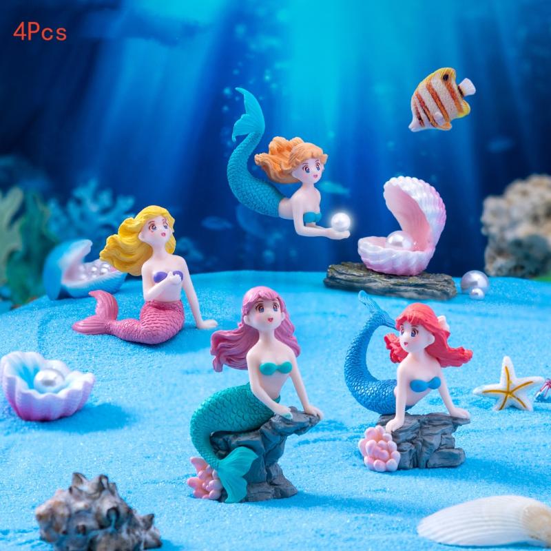 4Pcs Plastic Fish Tank Little  - Aquarium Fish Cartoon review and price