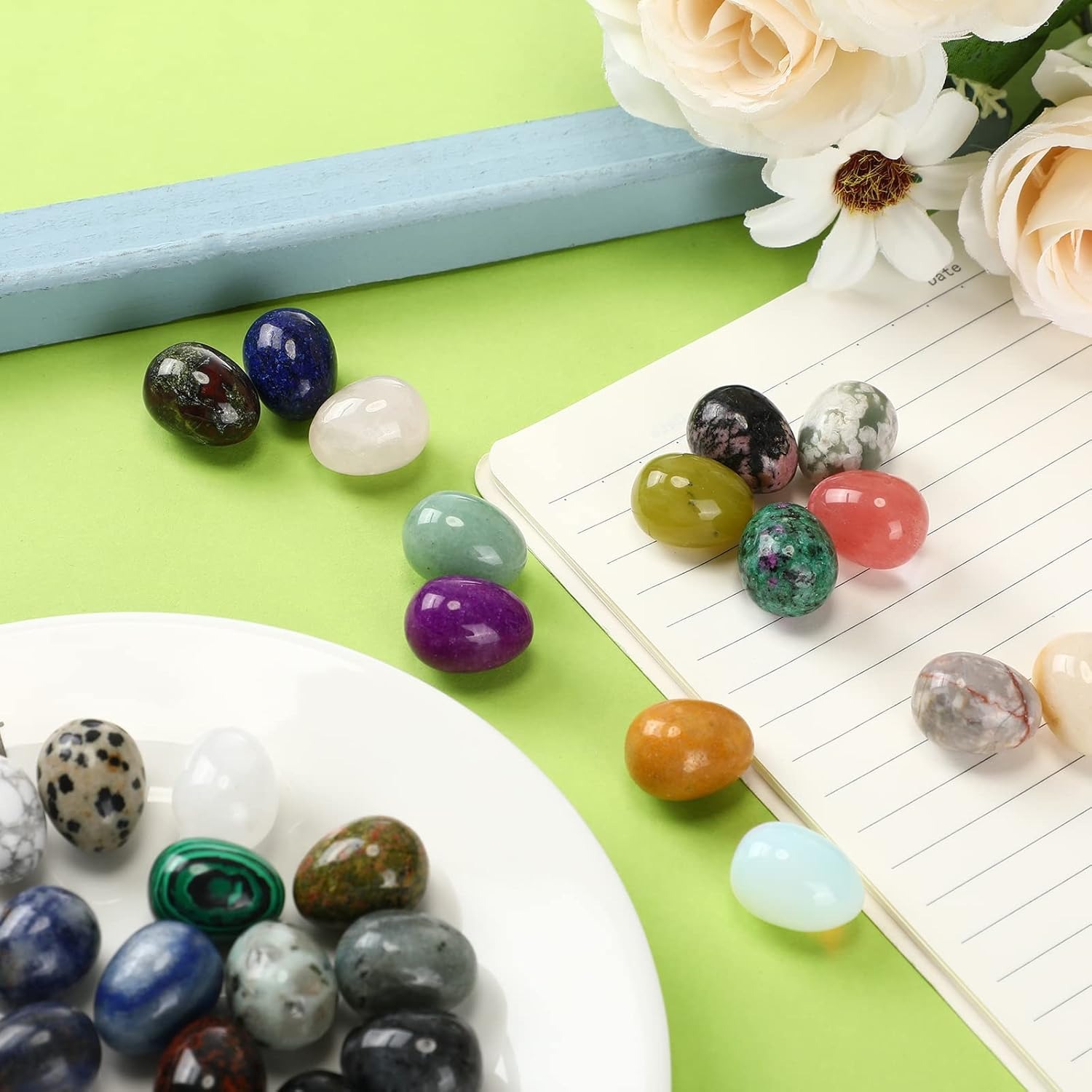 8  pcs natural crystal beads,  - Aquarium Fish Cartoon review and price