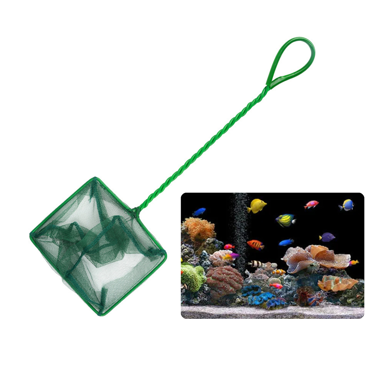 3~10 Inch Portable Nylon Green - Fish Net Handle review and price