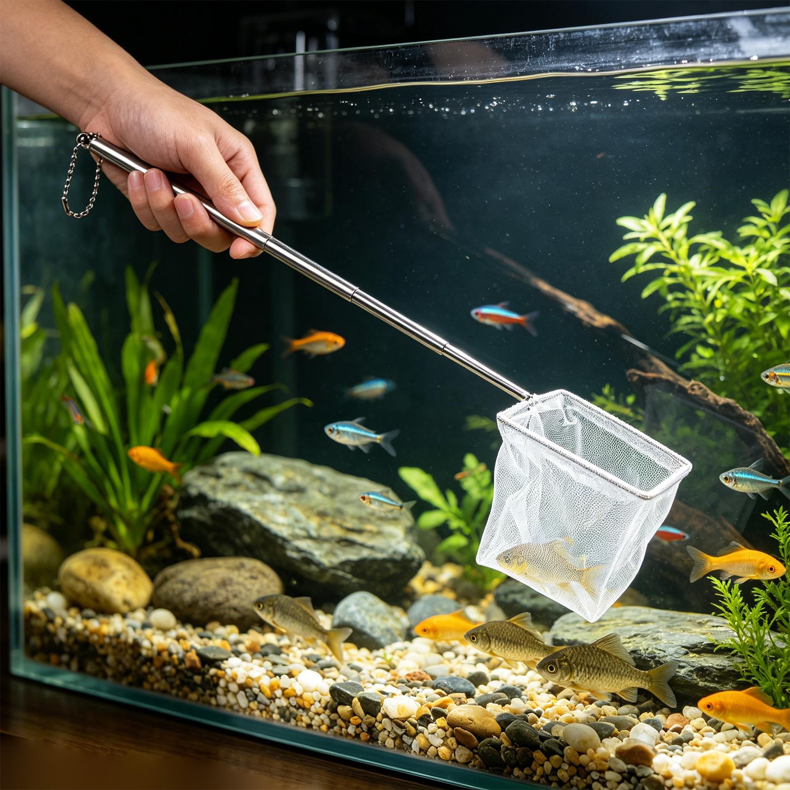 2pcs Small Fish Net Telescopic - Fish Net Handle review and price