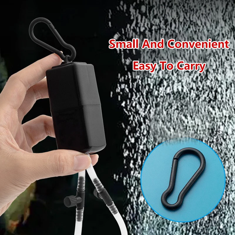 1Pc Double Hole Fish Tank Oxyg - Aquarium Fish Yellow And Black review and price